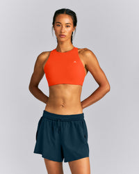 EasyLift™ High Neck Sports Bra New Branding | Vivid Orange