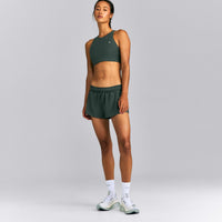 EasyLift™ High Neck Sports Bra New Branding | Deep Shadow Green