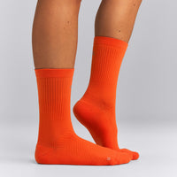 Performance Long Crew Socks 1 Pack | Energy Orange