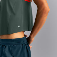 PrecisionMove™ Drop Armhole Tank Top | Dark Shadow Green