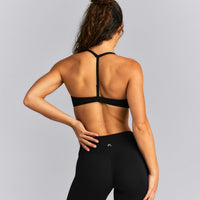 UnifiedMove™ T Back Minimal Bralette New Branding | Black