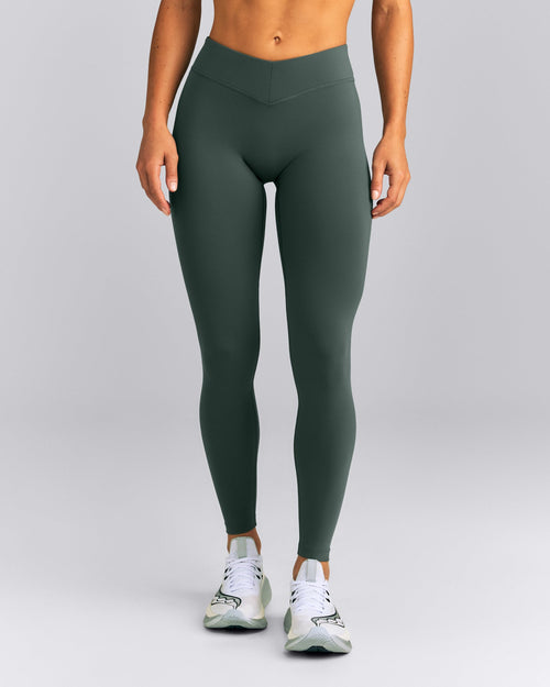 UnifiedMove™ V Front Mid Rise Leggings | Shadow Green