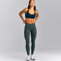UnifiedMove™ V Front Mid Rise Leggings New Branding | Shadow Green