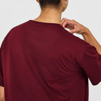Classic Oversized Lightweight T-Shirt | Rosewood