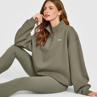 Foundations 1/4 Zip Sweatshirt | Alpine Green