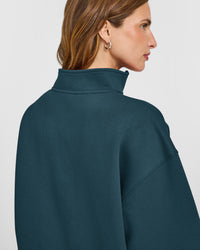 Foundations 1/4 Zip Sweatshirt | Oil Blue