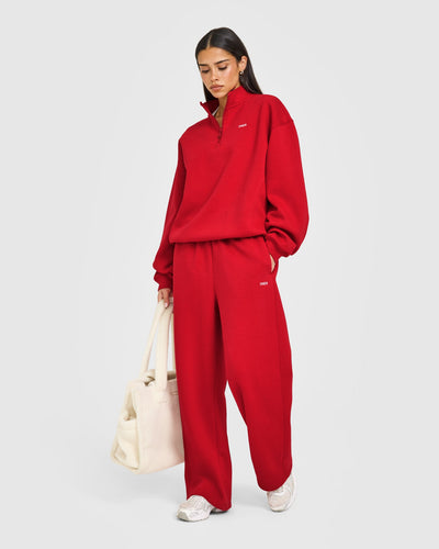 Foundations Straight Leg Joggers | Toasted Red