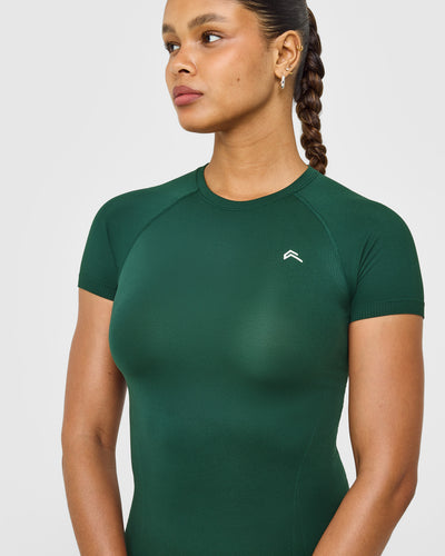 Go To Seamless Fitted Top | Racing Green