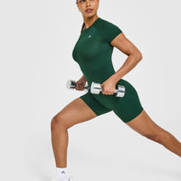 Go To Seamless Fitted Top | Racing Green