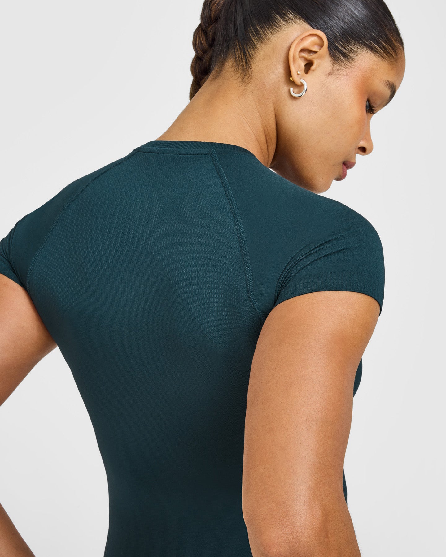 Go To Seamless Fitted Top | Oil Blue