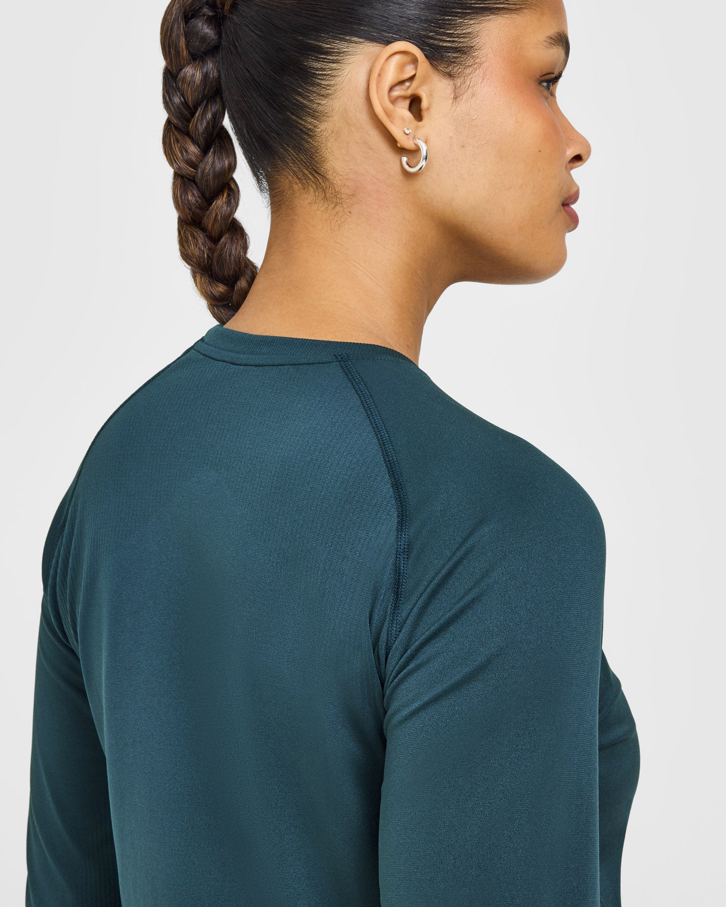 Go To Seamless Loose Long Sleeve Top | Oil Blue