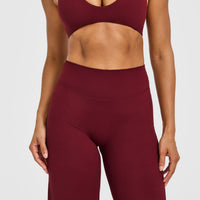 SoftMotion™ Straight Leg Bottoms with White Logo | Light Rosewood