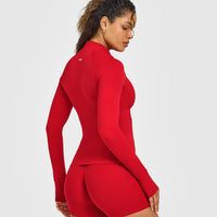 SoftMotion™ Jacket with White Logo | Light Toasted Red