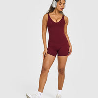 SoftMotion™ Scoop Neck Vest with White Logo | Light Rosewood