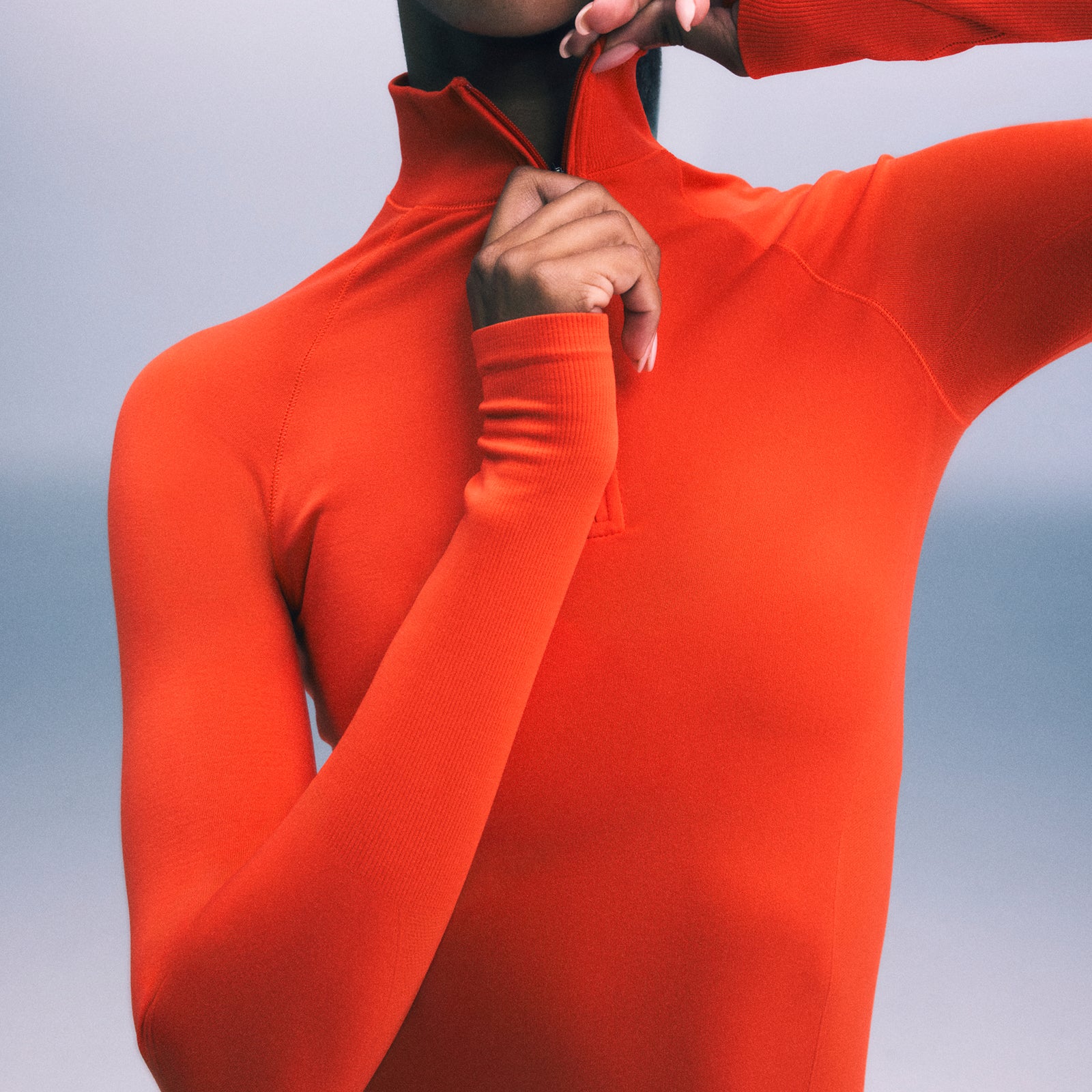 Oner Seamless Mid Weight Fitted 1/2 Zip Long Sleeve Top