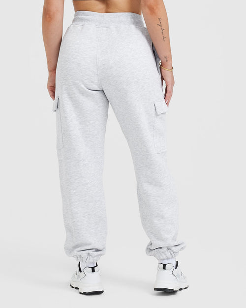 All Day Est 2020 Cargo Joggers | Light Grey Marl