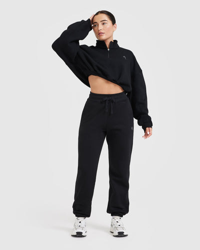 Black Joggers for Women - Cosy & Warm