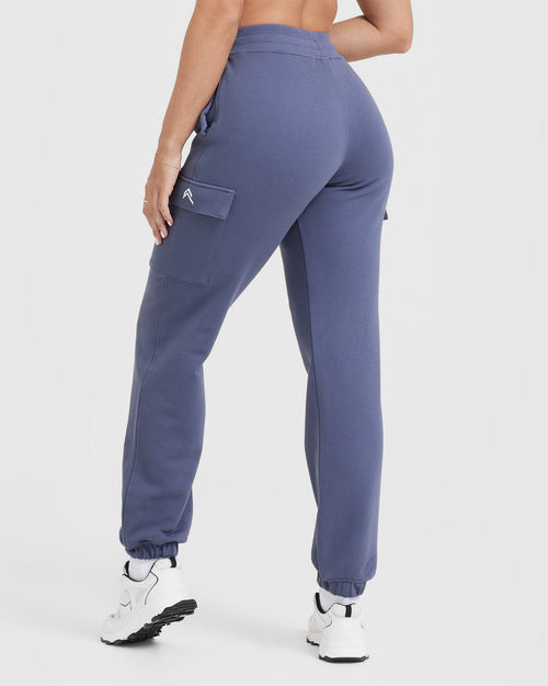 All Day Lightweight Cargo Joggers | Slate Blue