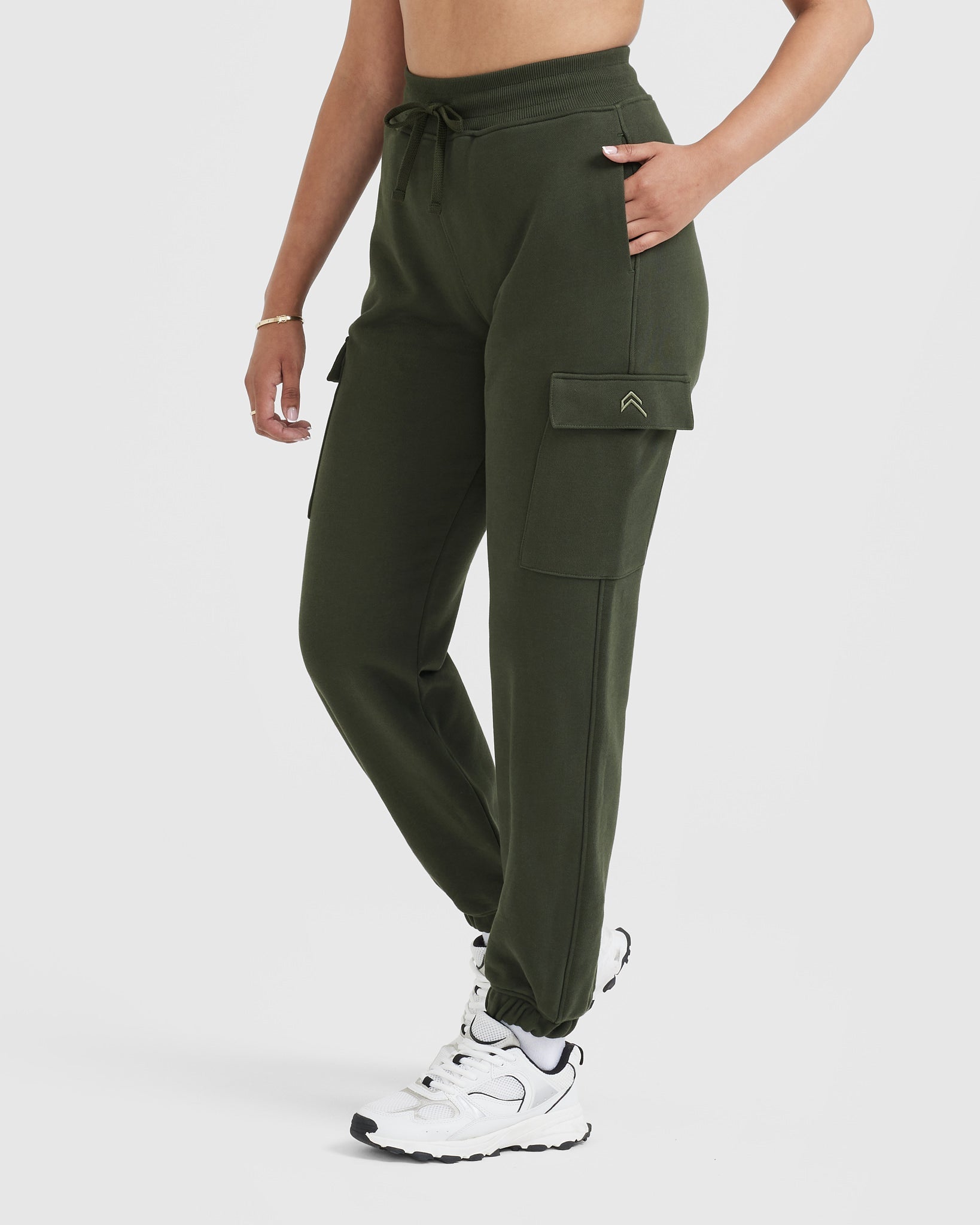 MOUEEY Women's Cargo Joggers Lightweight Quick Dry Athletic Water Resistant  Lounge Casual Pants with Zipper Pockets (ArmyGreen - ShopStyle