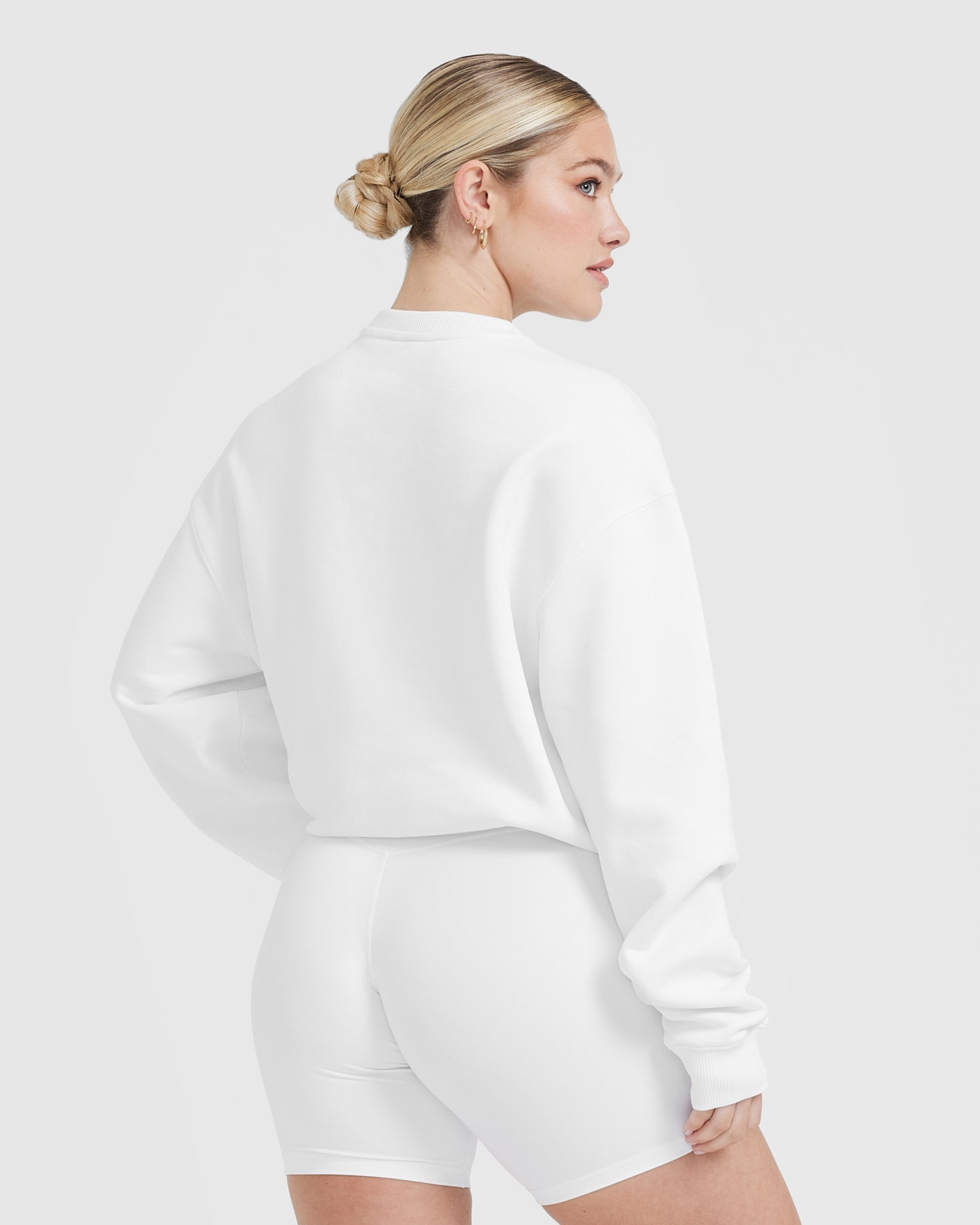 White Oversized Sweatshirt Women | Oner Active EU