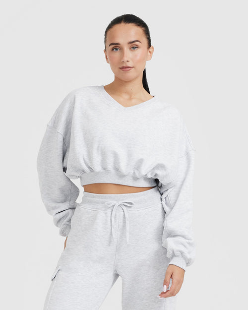 Lightweight v neck sweatshirt clearance
