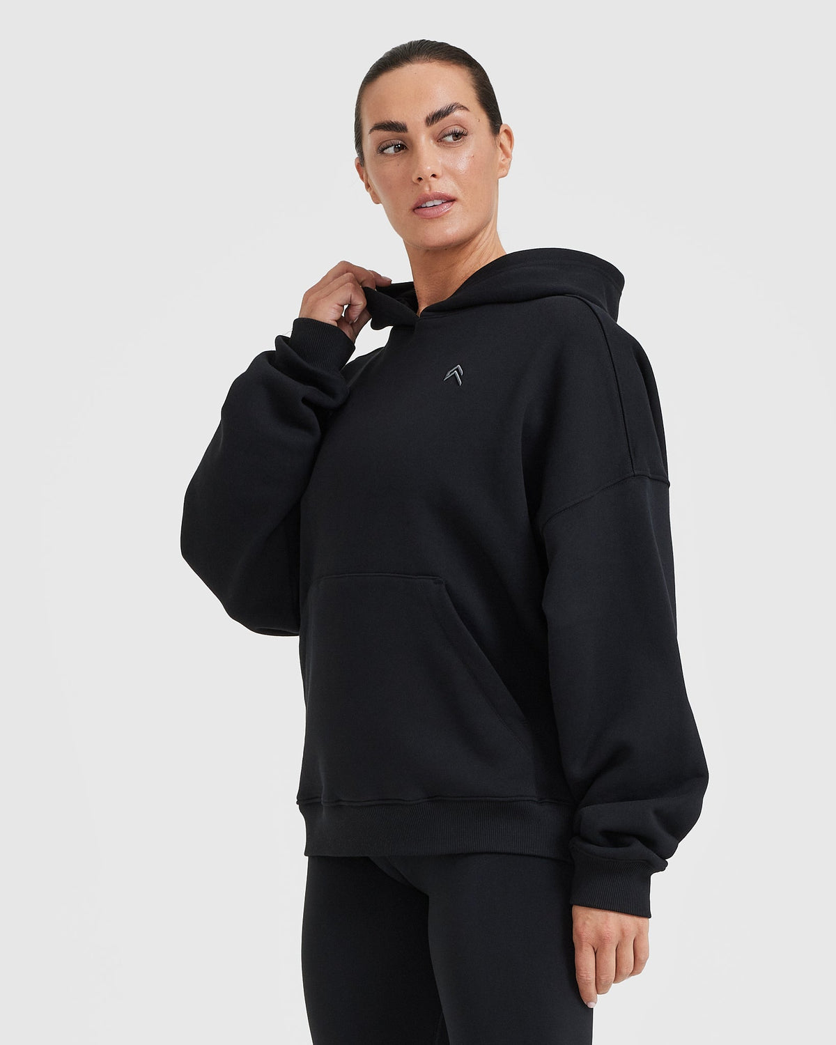 Ladies oversized black hoodie Clearance