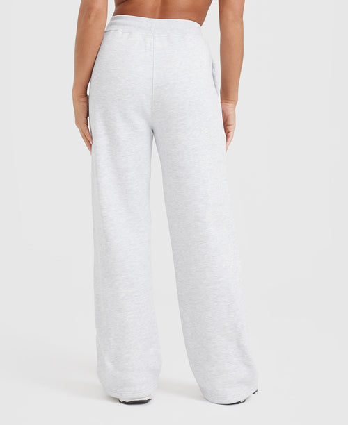 All Day Straight Leg Joggers | Light Grey Marl