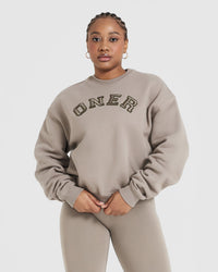 All Day Varsity Oversized Sweatshirt | Minky