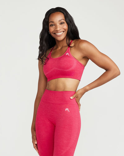 Classic Seamless Sports Bra | Berry Bloom Marl