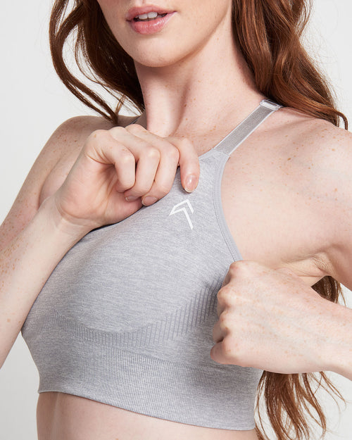 Classic Seamless Sports Bra | Grey Marl