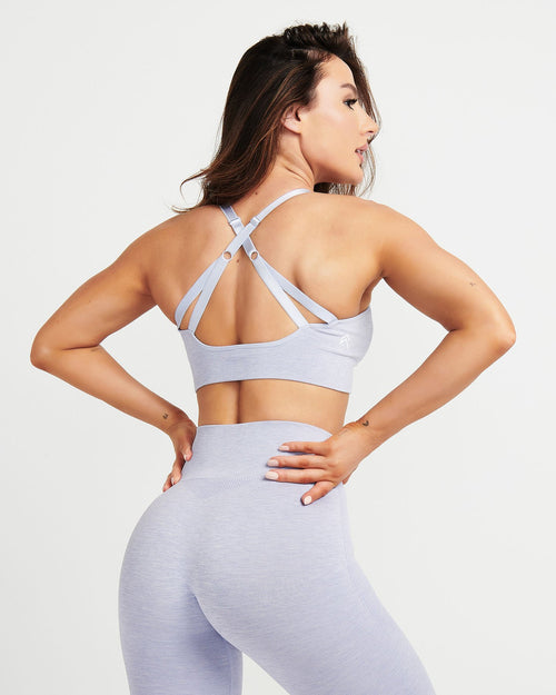 Classic Seamless Sports Bra | Ice Grey Marl