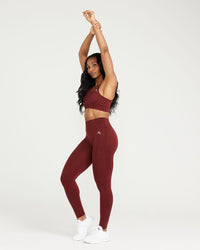 Classic Seamless Sports Bra | Rosewood Marl