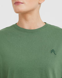 Classic Oversized Lightweight T-Shirt | Forest Green