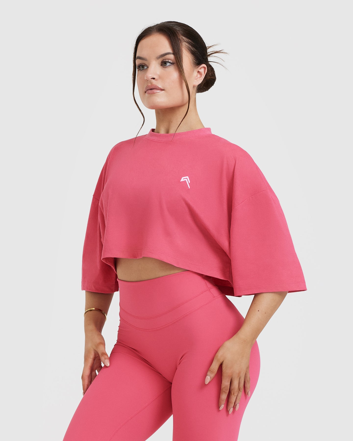 Cropped Workout Tee Women's - Velvet Pink | Oner Active EU