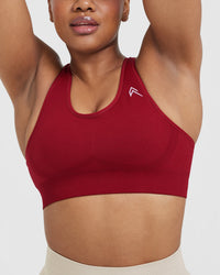 Classic Seamless 2.0 Bralette | Red Wine Marl