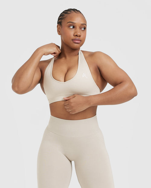 Seamless halter bralette best sale