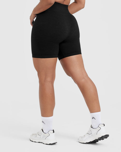 Classic Seamless 2.0 Mid Shorts | Black Marl
