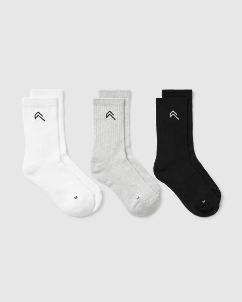 C2C Crew Socks White/AUS Gold/AUS Green main image 1