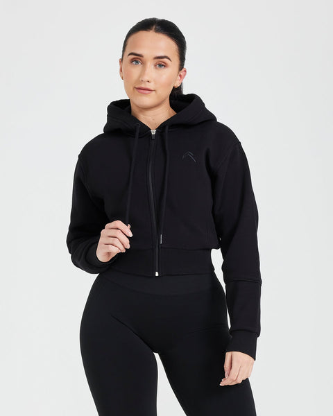 【YOURNUS】Love One Crop Hood Zip-Up ZIP1 HOODIE – Planet Nusa