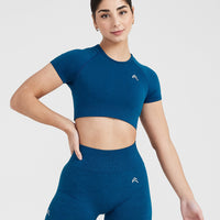 Crew Neck Crop Top - Ready-to-Wear 1AB8BO