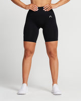 Classic Seamless Cycling Shorts | Black Marl