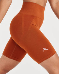 Effortless Seamless Cycling Shorts | Warm Copper