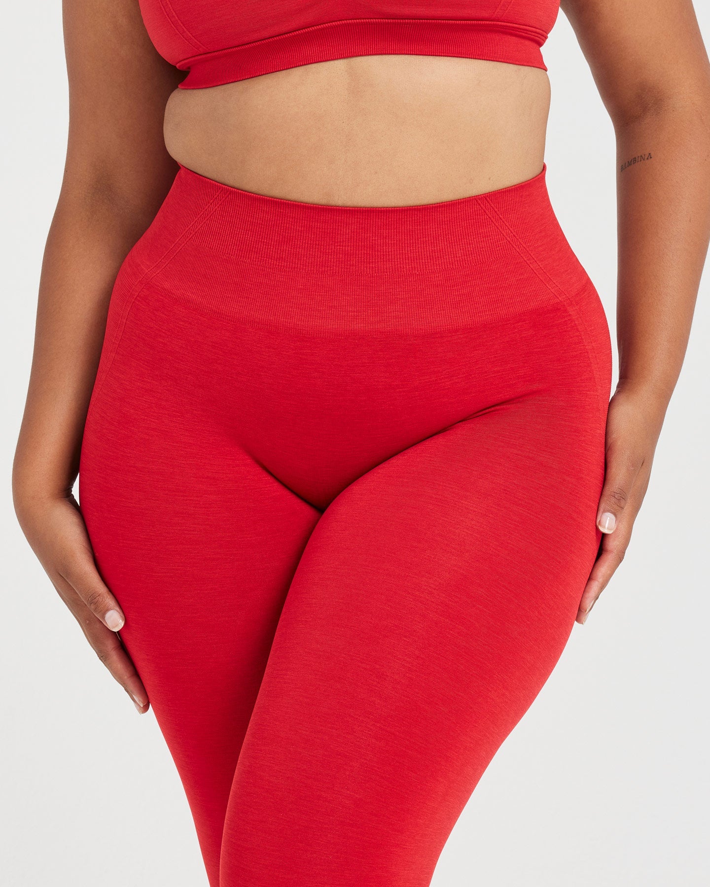 AirFlex Seamless Leggings - Red, Womens Gym Clothing