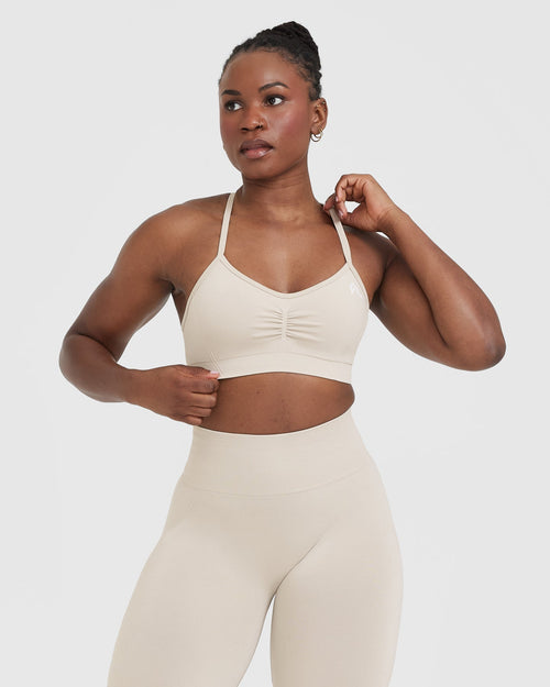 Oner Modal Effortless Strappy Bralette | Sand