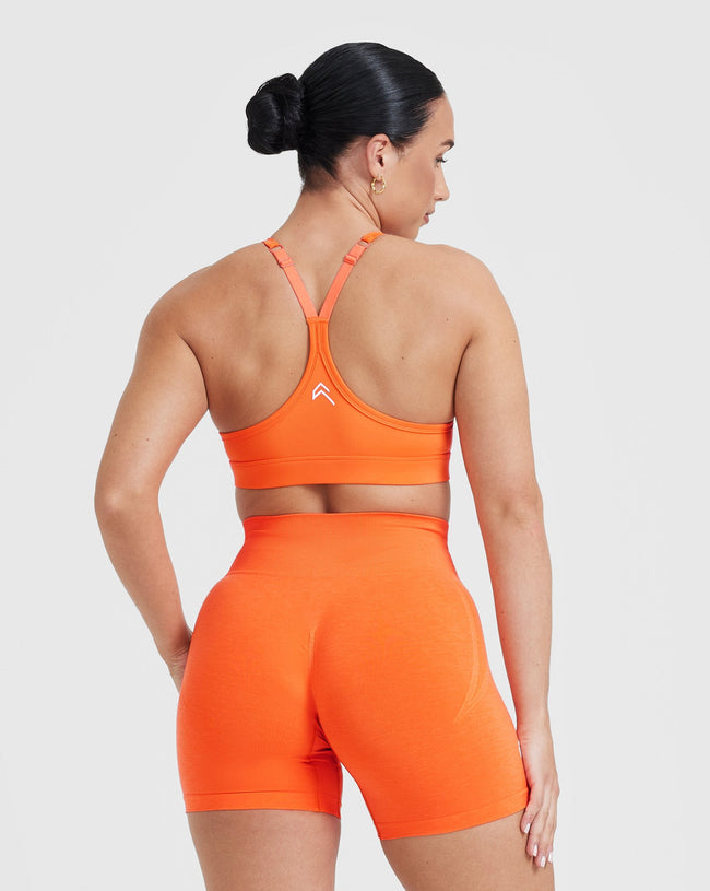 Orange Sports Bra Removable Bra Pads Oner Active EU
