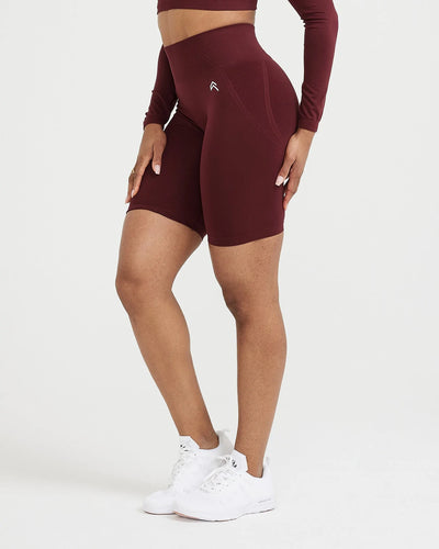 Maroon online cycling shorts