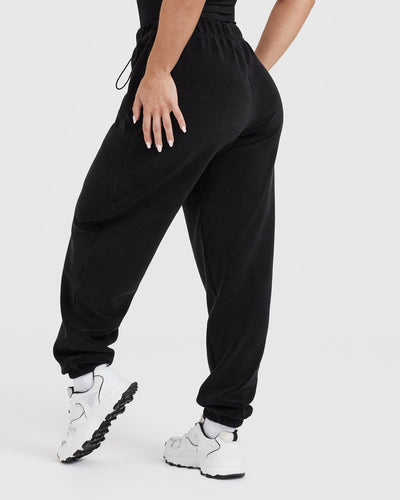 Womens fleece oversized joggers new arrivals
