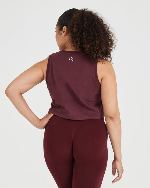 Graphic Jersey Tank | Washed Rosewood