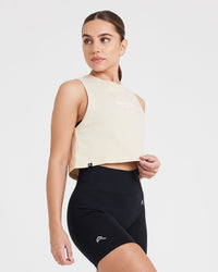 Graphic Jersey Tank | Washed Sand