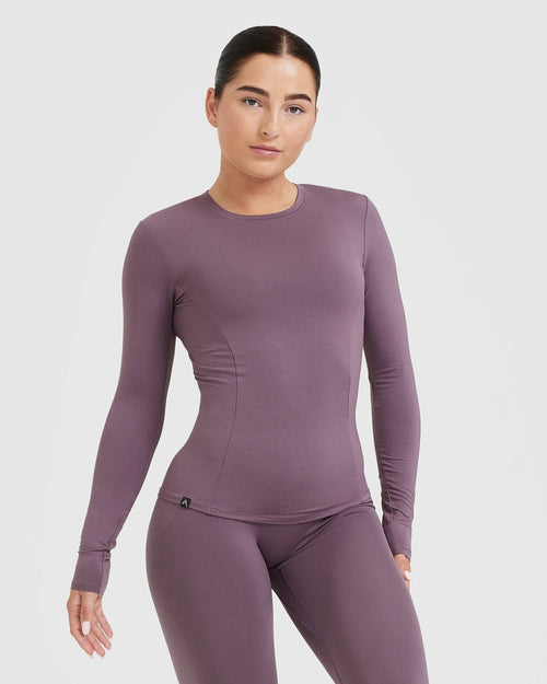 Oner Modal Mellow™ Soft Long Sleeve Top | Vintage Purple